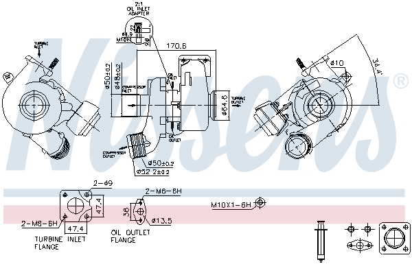 Nissens Turbolader 93491