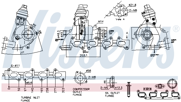 Nissens Turbolader 93499