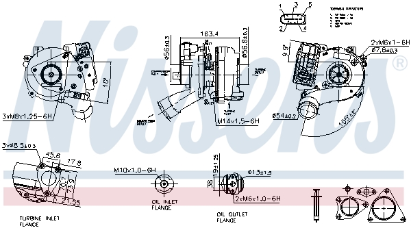 Nissens Turbolader 93501