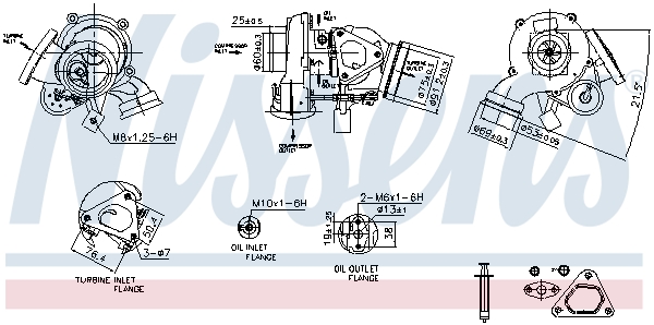 Turbolader Nissens 93527