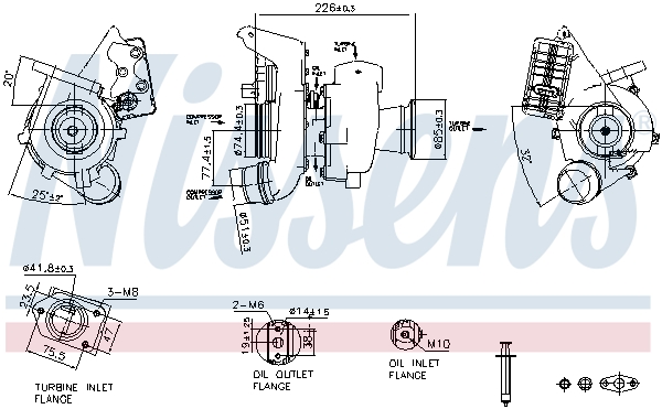 Nissens Turbolader 93529