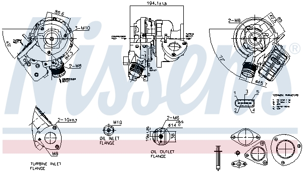 Nissens Turbolader 93533