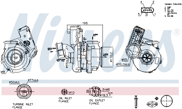Nissens Turbolader 93539