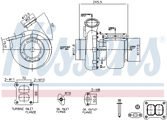 Nissens Turbolader 93581