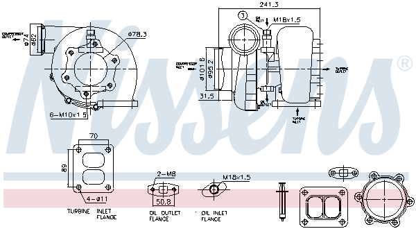 Nissens Turbolader 93598