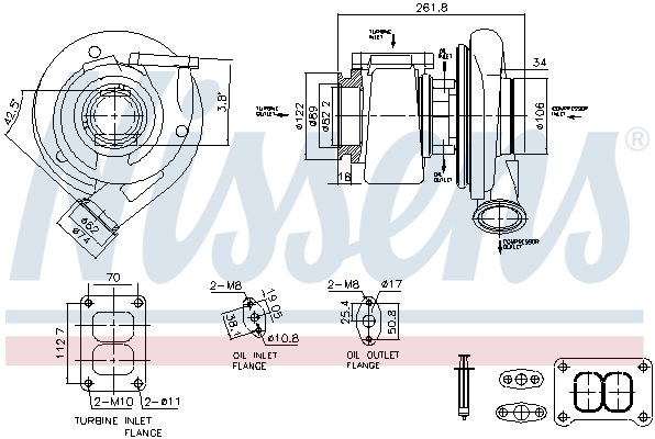 Nissens Turbolader 93599