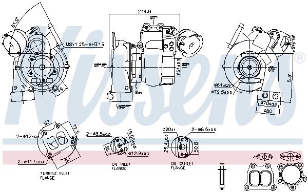 Nissens Turbolader 93601