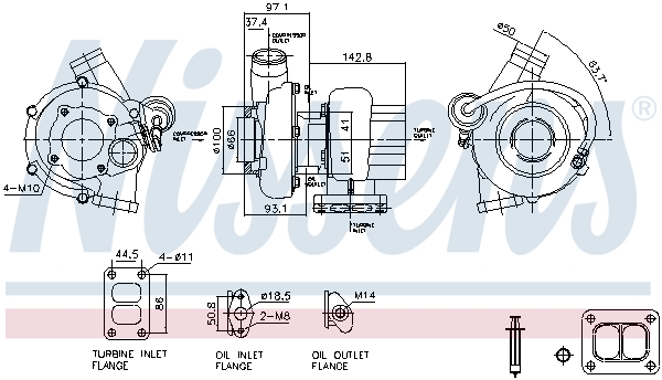 Nissens Turbolader 93602
