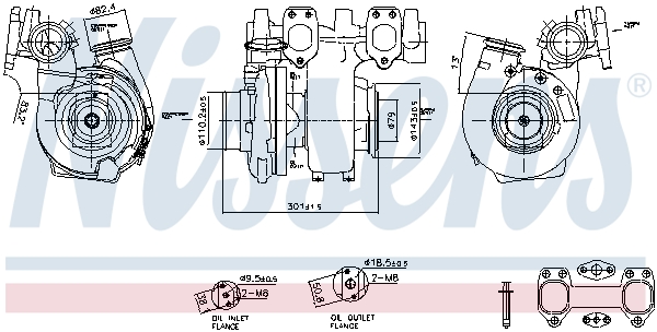 Turbolader Nissens 93603