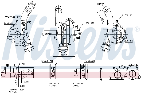 Nissens Turbocharger 93608
