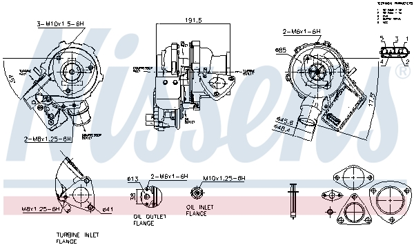 Turbolader Nissens 93610