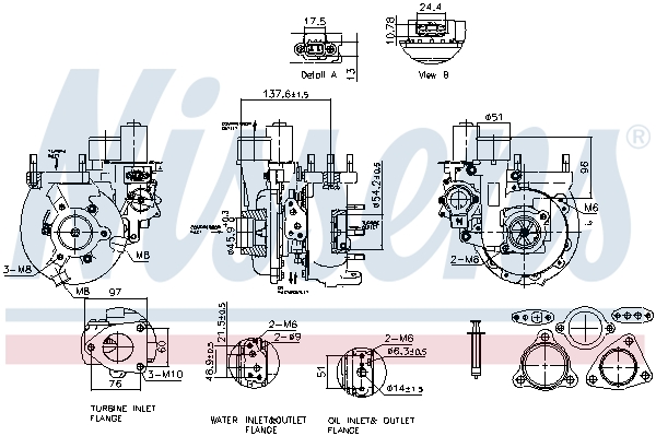 Nissens Turbolader 93620