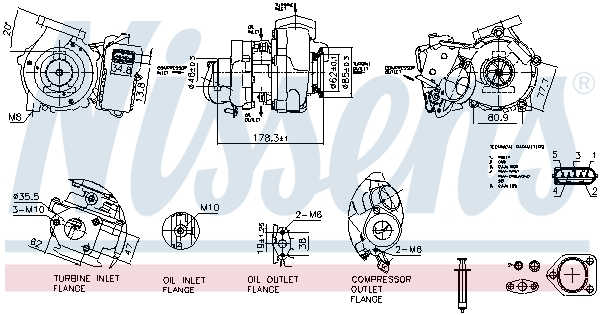 Turbolader Nissens 93635