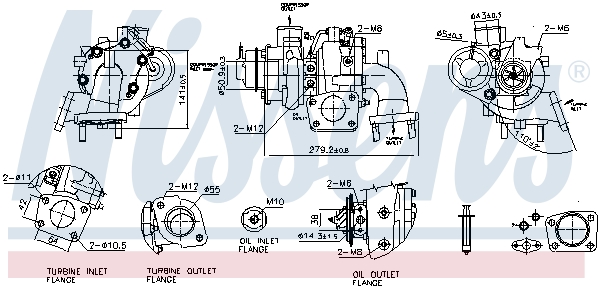 Turbolader Nissens 93642