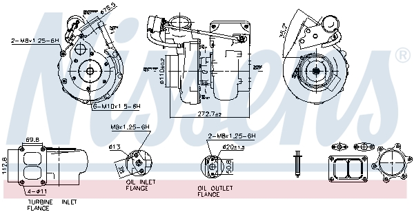 Turbolader Nissens 93695