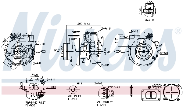 Turbolader Nissens 93701