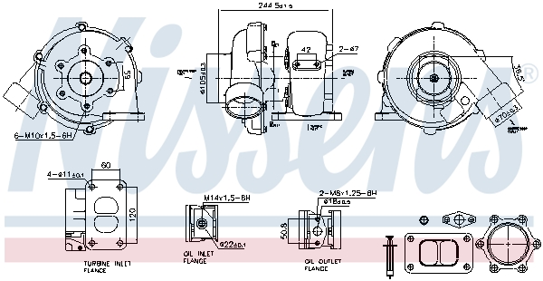 Turbolader Nissens 93713