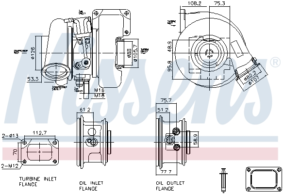 Turbolader Nissens 93727