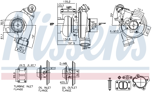 Turbolader Nissens 93759