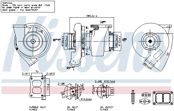 Turbolader Nissens 93773