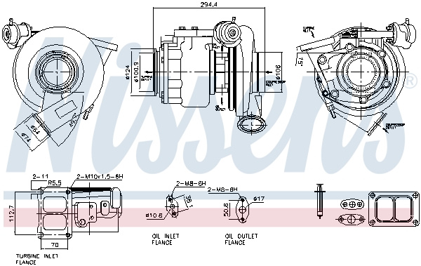 Nissens Turbocharger 93915