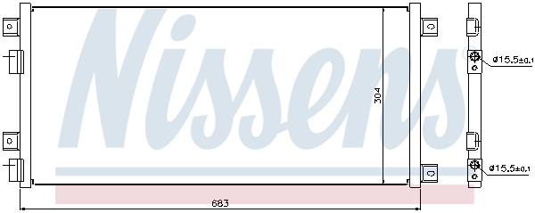 Nissens Airco condensor 940004