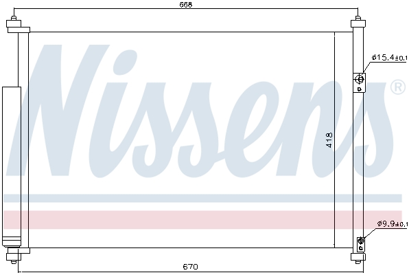 Nissens Airco condensor 940012