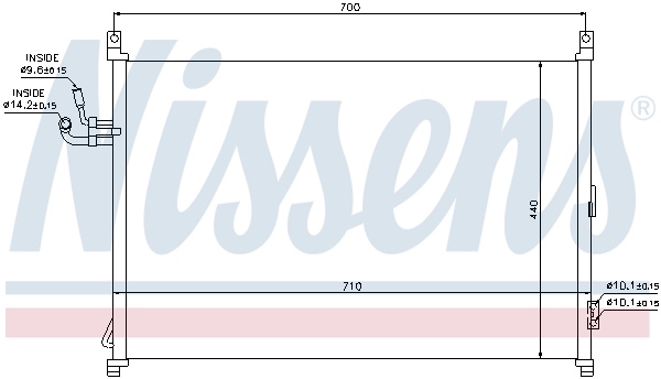 Nissens Airco condensor 940014