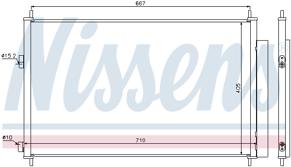 Nissens Airco condensor 940021