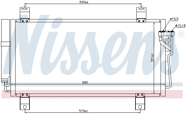 Nissens Airco condensor 940032