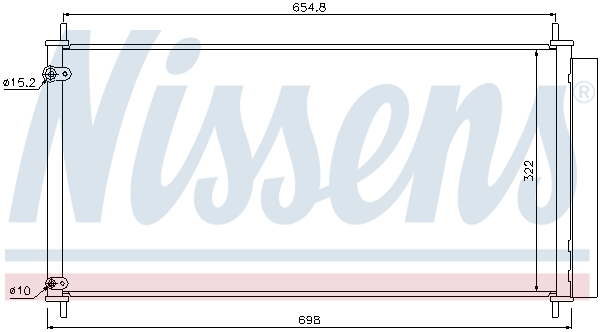 Nissens Airco condensor 940036