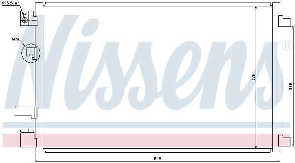 Nissens Airco condensor 940040