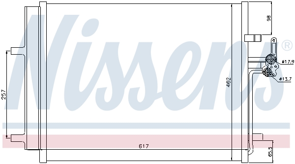 Nissens Airco condensor 940043