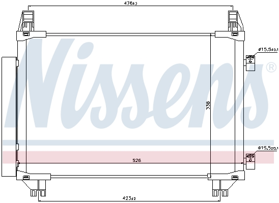 Nissens Airco condensor 940050