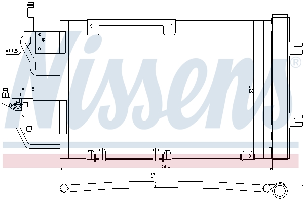 Nissens Airco condensor 940052