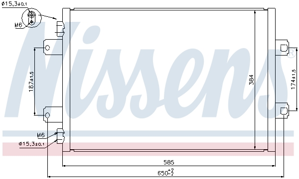 Nissens Airco condensor 940077