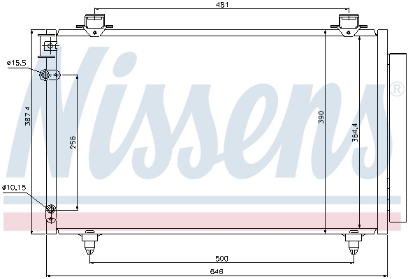 Nissens Airco condensor 940081