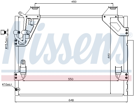 Nissens Airco condensor 940082