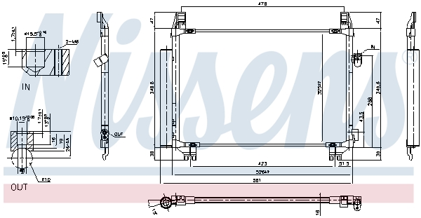 Nissens Airco condensor 940085