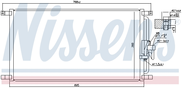 Nissens Airco condensor 940104