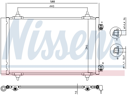 Nissens Airco condensor 940111