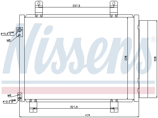 Nissens Airco condensor 940122