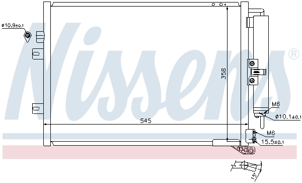 Nissens Airco condensor 940125