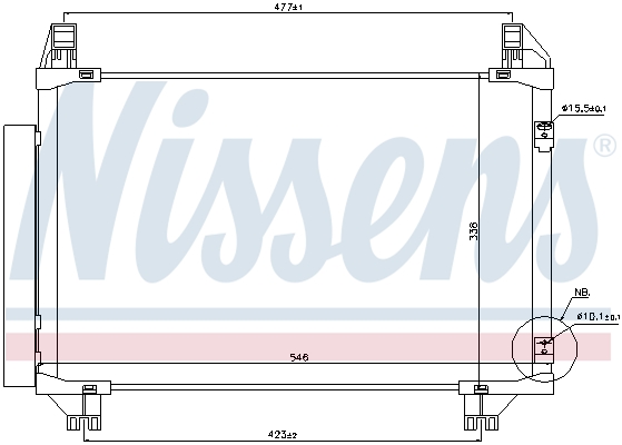 Nissens Airco condensor 940130