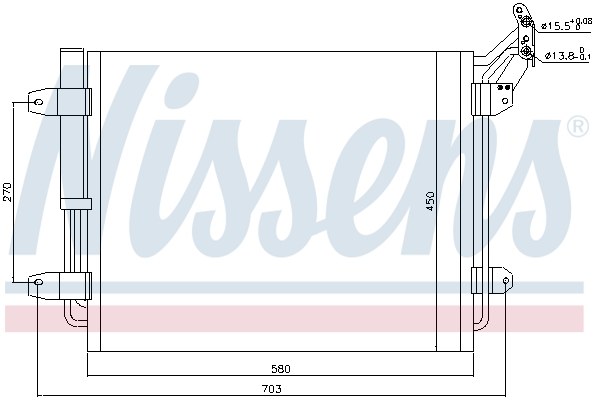 Nissens Airco condensor 940138