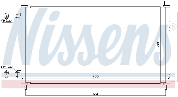 Nissens Airco condensor 940140