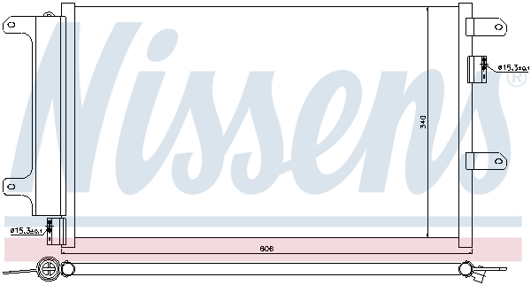 Nissens Airco condensor 940141