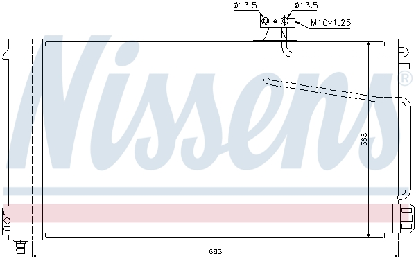 Nissens Airco condensor 940145