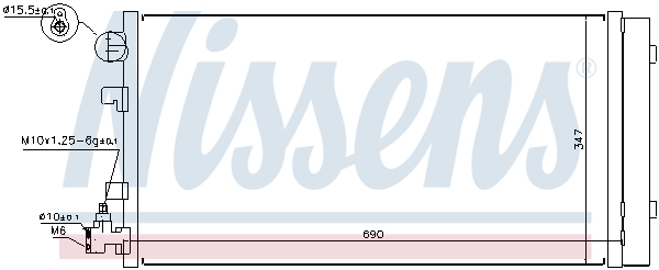 Nissens Airco condensor 940160