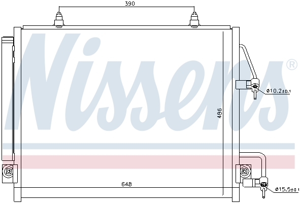 Nissens Airco condensor 940166